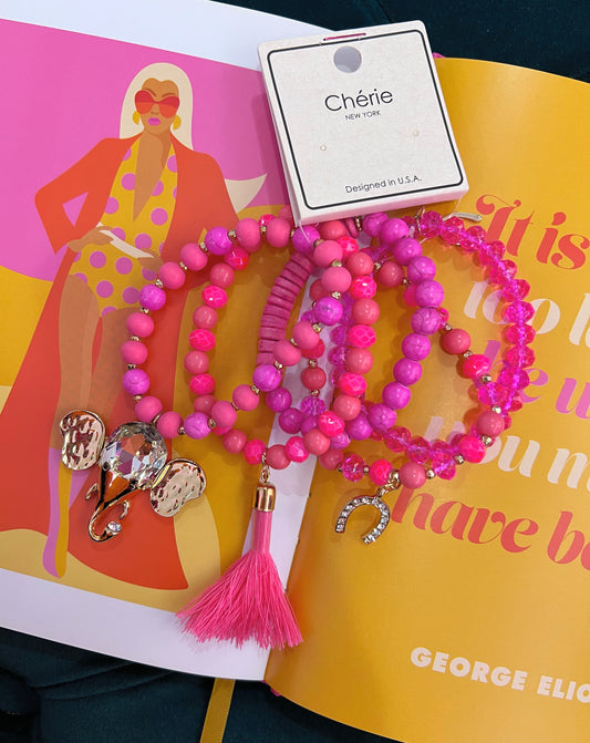 Pink Elephant Bracelets